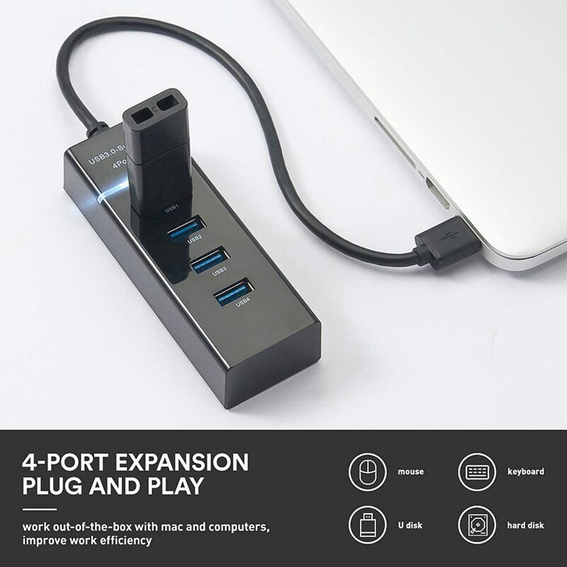 USB HUB 3.0 5Gbps 4 Ports Super Speed Computer Per... – Vicedeal