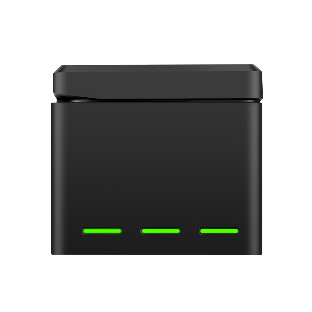 TELESIN-Paquete de 3 baterías + 3 ranuras para cargador de batería, 2 tarjetas TF, caja de almacenamiento para DJI Osmo, accesorios de Cámara de Acción