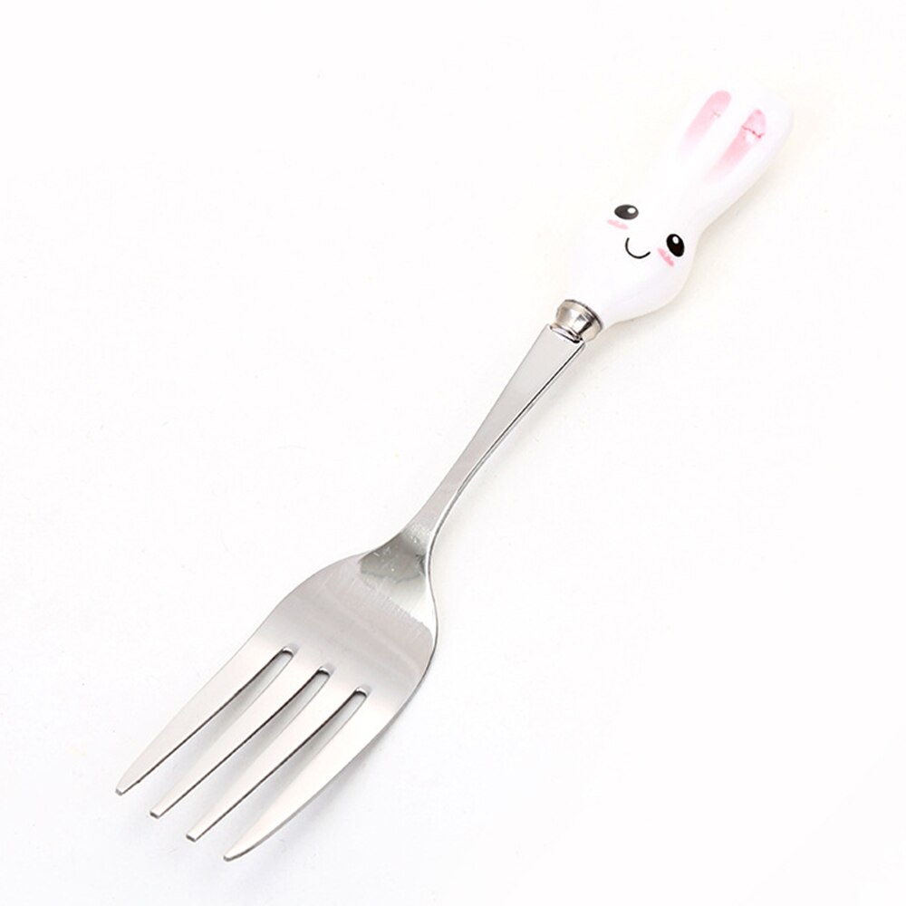 304 Babyvoeding Tafel Lepel Rvs Dessertlepel Voor Kids Baby Vork Gadget Feed Kid Kids Bestek Voor Kinderen: 5