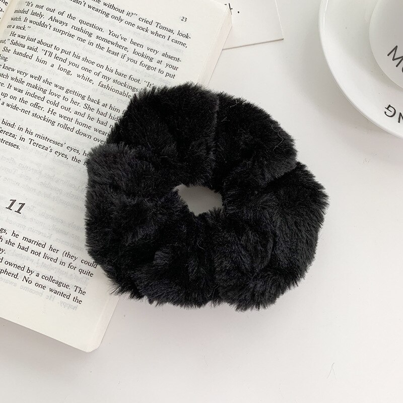 Pluszowe Scrunchies dla dziewczynek włosy w kolorze cukierkowym akcesoria gumka robić włosów głowa liny narzędzia robić stylizacji włosów opaski gumowe robić włosów: 02