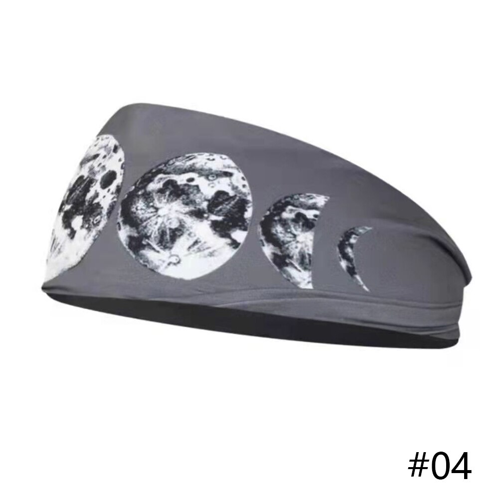 1pc flag pattern stretchable sports headband men women fitness sweat bands anti-slip yoga hair bands outdoor headband scarf: 04