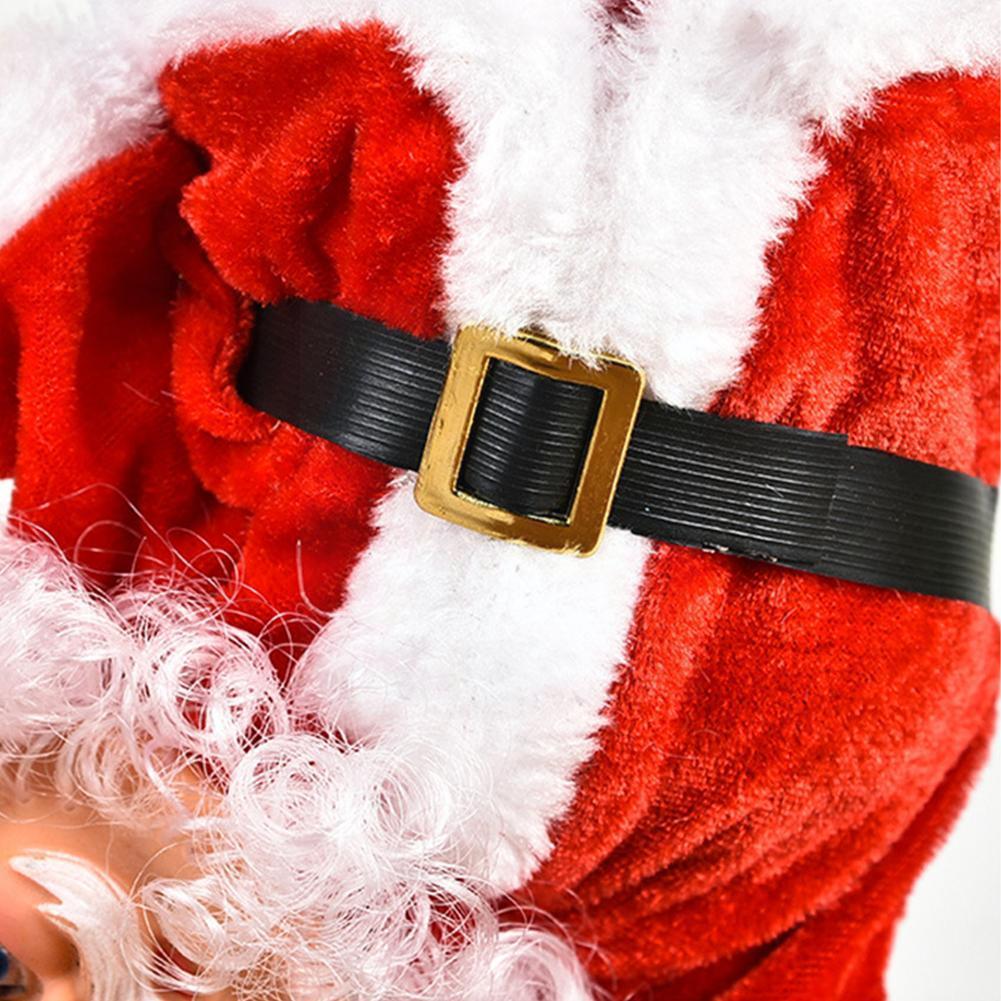 Elektrische Handstand Hip-Hop Kerstman Vorm Muziek Kinderen Ornament Decor Dans Kerst Thuis Zingen Wit C7i4