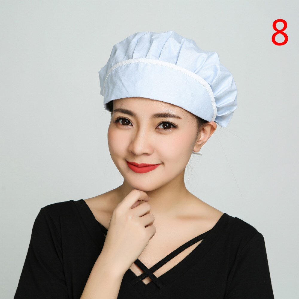 Chapeau de Chef pour hommes et femmes, uniforme de Chef cuisinier, de boulanger, de café, de Restaurant, d'hôtel, de boulangerie, chapeaux de travail, casquettes anti-poussière respirantes pour atelier