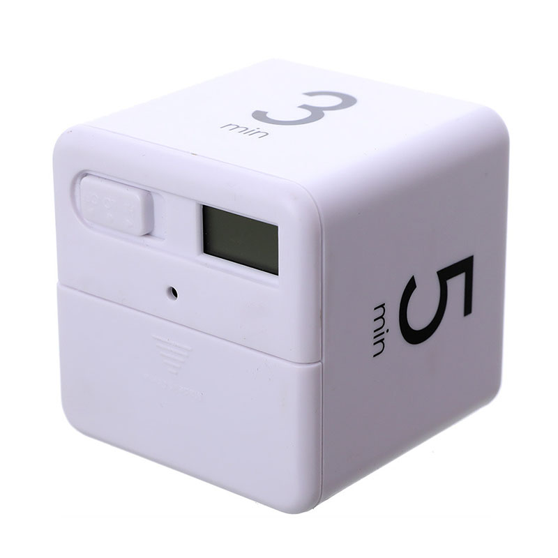 Cube Gravity Flip And Volume Adjustable Kitchen Timer For Kids And Adults Baking Cooking Alarm Clock
