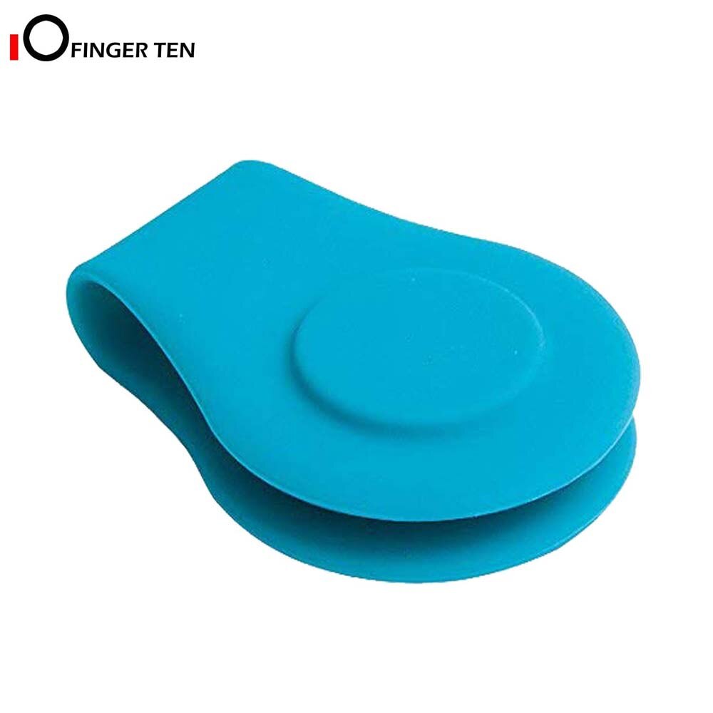 Durable Silicone Set Magnetic Golf Ball Marker Hat Clip Black Blue Orange Removable Golfing Accessories