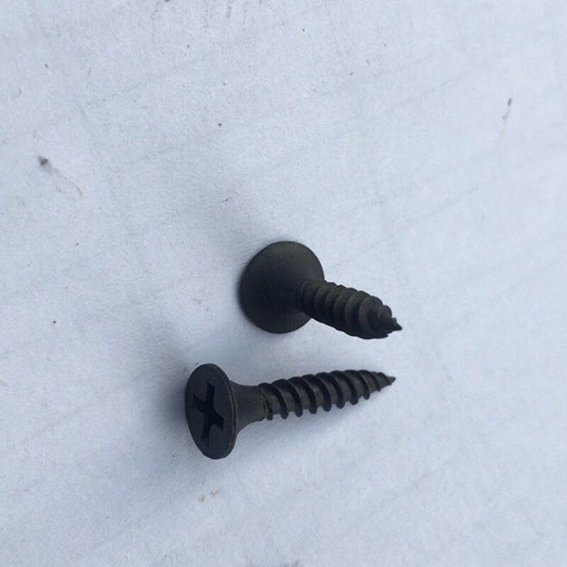 Tornillos de cabeza plana Phillips M3.5 para paneles de yeso, tornillos de rosca empotrada en cruz, avellanado de fósforo ceniza, tornillos autorroscantes para madera, 50 piezas
