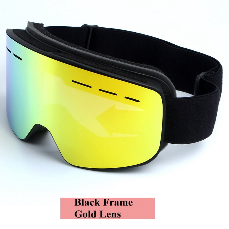 Dubbla lager skidsnowboardglasögon anti-fog  uv400 stora skidglasögon män kvinnor skidåkning skotermask snöglasögon: 4