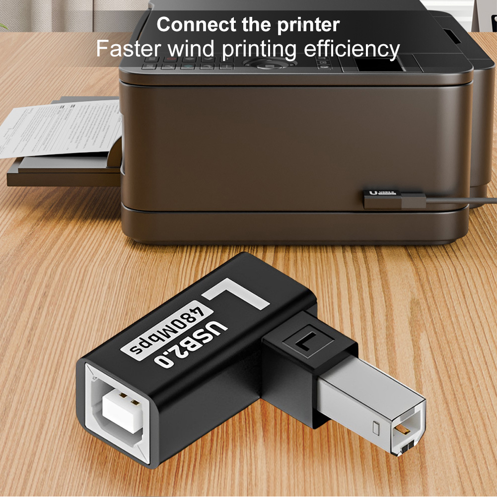 USB 2,0 Typ B Druck adapter Buchse Stecker zu Buchse Konverter 90 Grad USB B Drucker adapter Erweiterungs adapter für Druckers canner