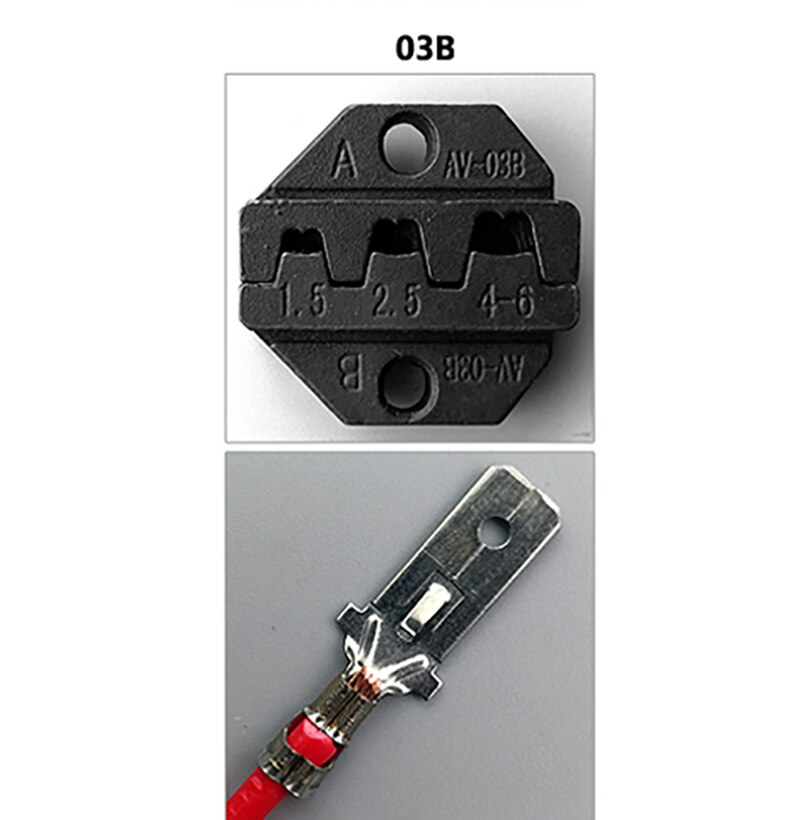HS series crimping die HS-03B Jaw for Spring terminals