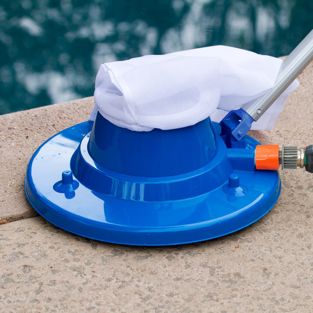 Pool Pond Vacuum Cleaner Suction Head with Mesh Bag Swimming Pool Cleaning Tools Swimming Portable Outdoor Elements: US plug