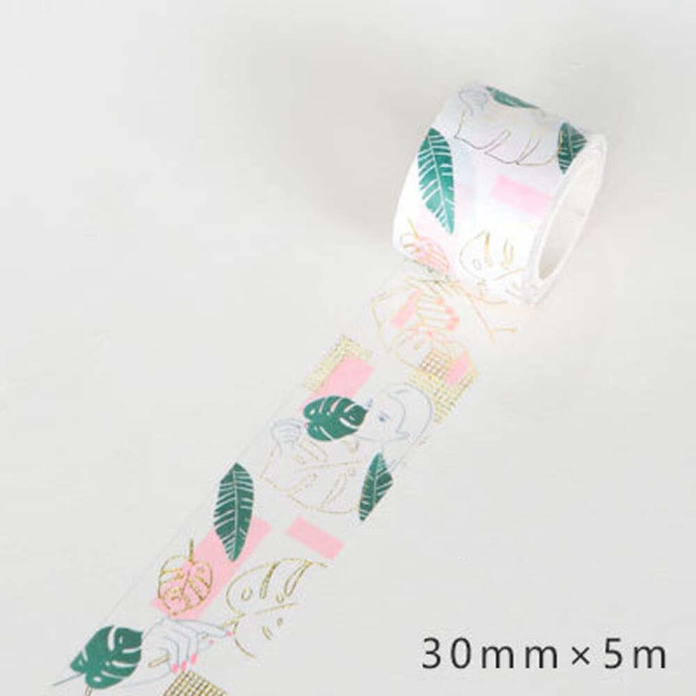 1 Uds. Cinta Washi papel rosa papelería Kawaii Scrapbooking cintas decorativas: 3