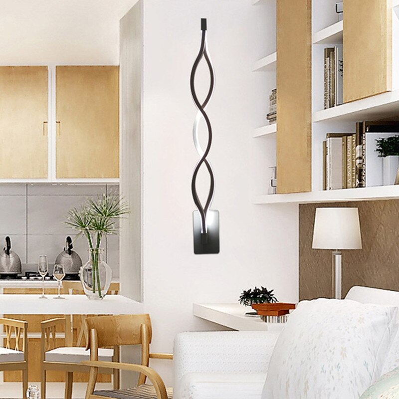 YIYANG Lampada LED Moderne Wand Licht Spiegel Lampe Leuchte Welle Acryl LED Weiß Lampe Wohnzimmer Esszimmer Flur Beleuchtung Luces