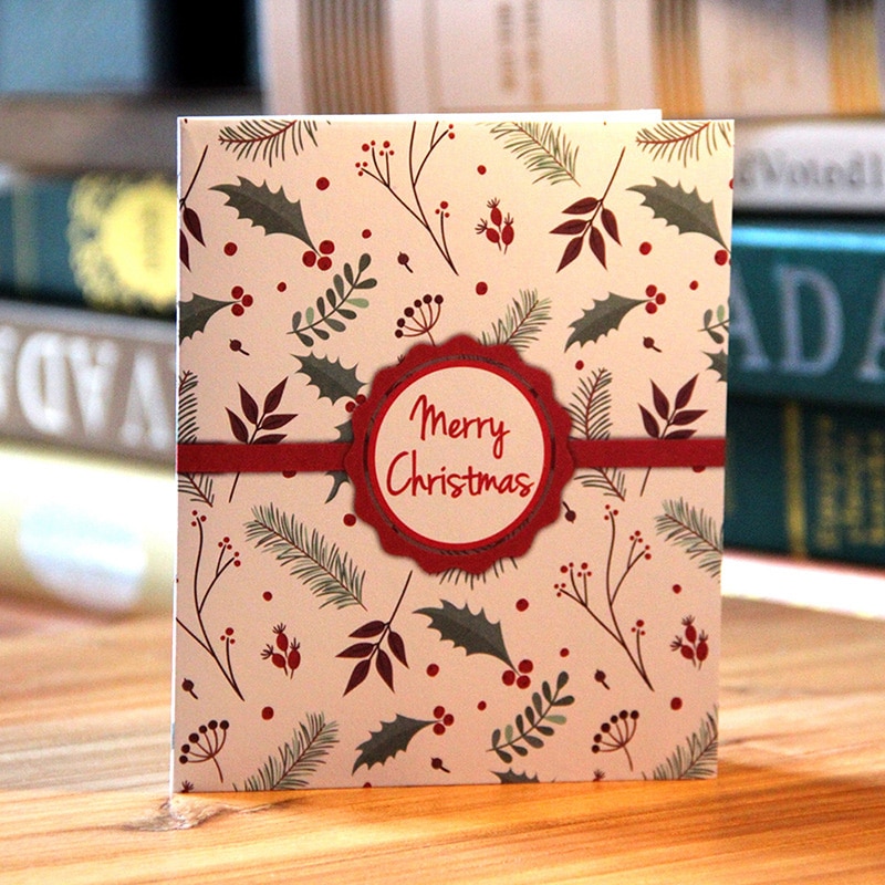 QuickDone 3D Three-dimensional Christmas Deer Santa Claus Greeting Card Handmade Pop Up Event&Party Cards NDK0404