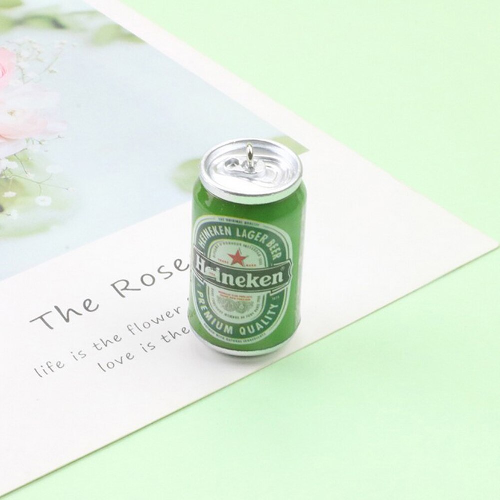 Yamily 6Pcs/24*44Mm Hars Simulatie Cocktail Fles Charms Drankblikjes Hanger Voor Oorbel Sleutelhanger Diy sieraden Maken: 9