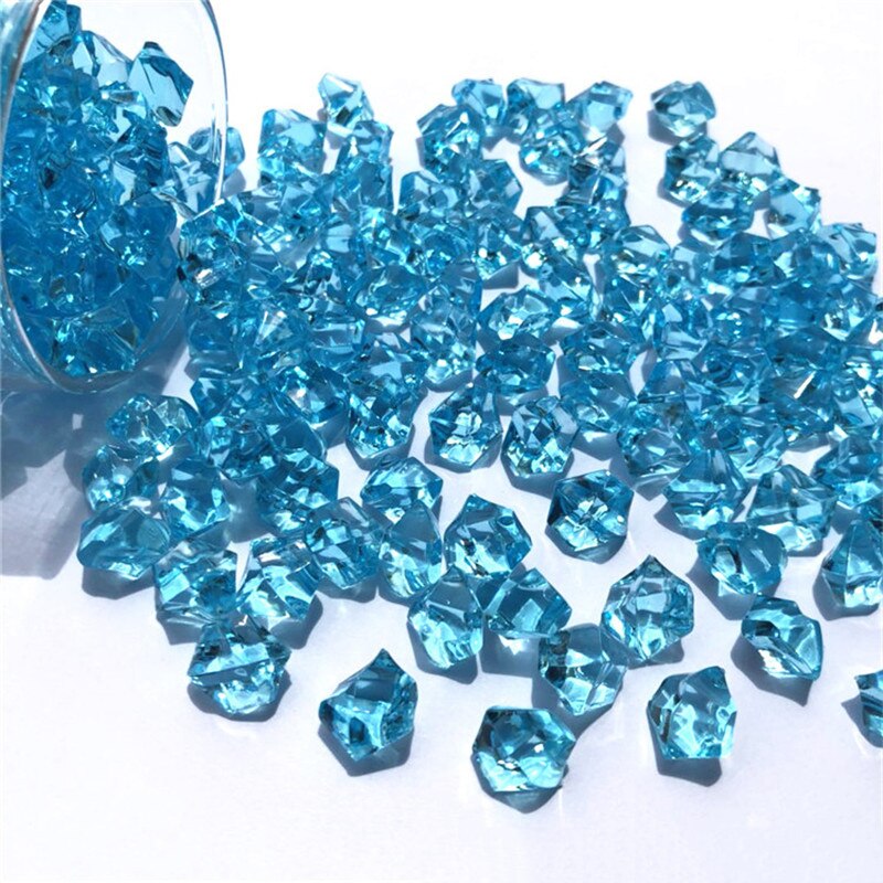 150x akryl stenar hydroponiska vas småsten hantverk kristall konstgjorda ornament: Mörkblå