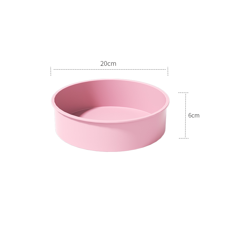 4 6 8 10 Zoll runde Silikon-Kuchenform, antihaftbeschichtet, auslaufsicher, rund, tiefe Käsekuchen-Schicht-Backformen, Kuchendosen für Geburtstags-Tier-Kuchen: YELLOW