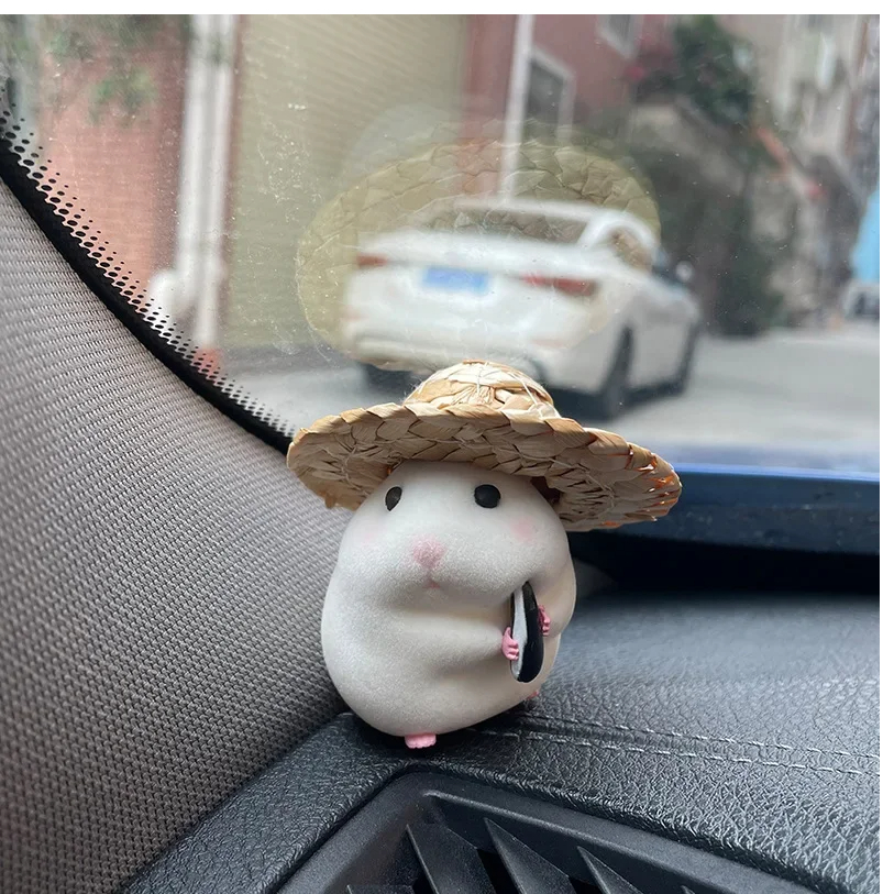 Auto Decoratie Hamster Auto Accessoires Console Schattige Pop Auto-interieur Hanger Decoratie Cool Decoratie Accessoires