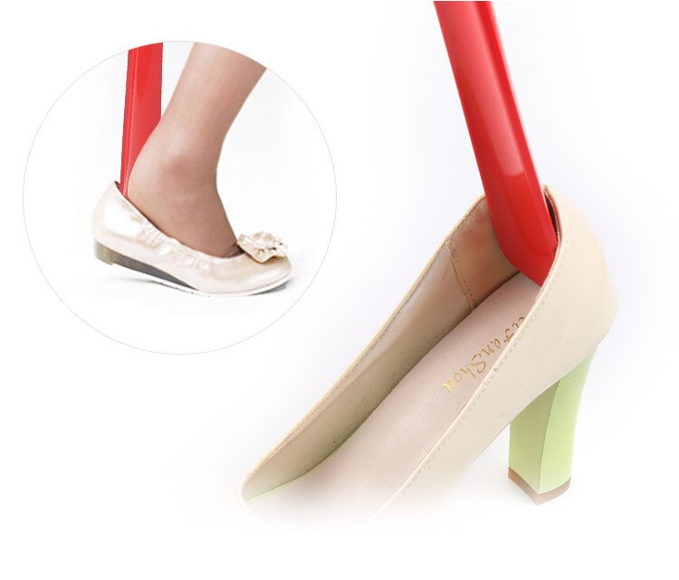 Lazy Shoe Helper Unisex Wear Shoe Slider Handled Shoe Horn Easy on & Off Shoe Lifting Shoe Helper Sturdy Slip Aid#20