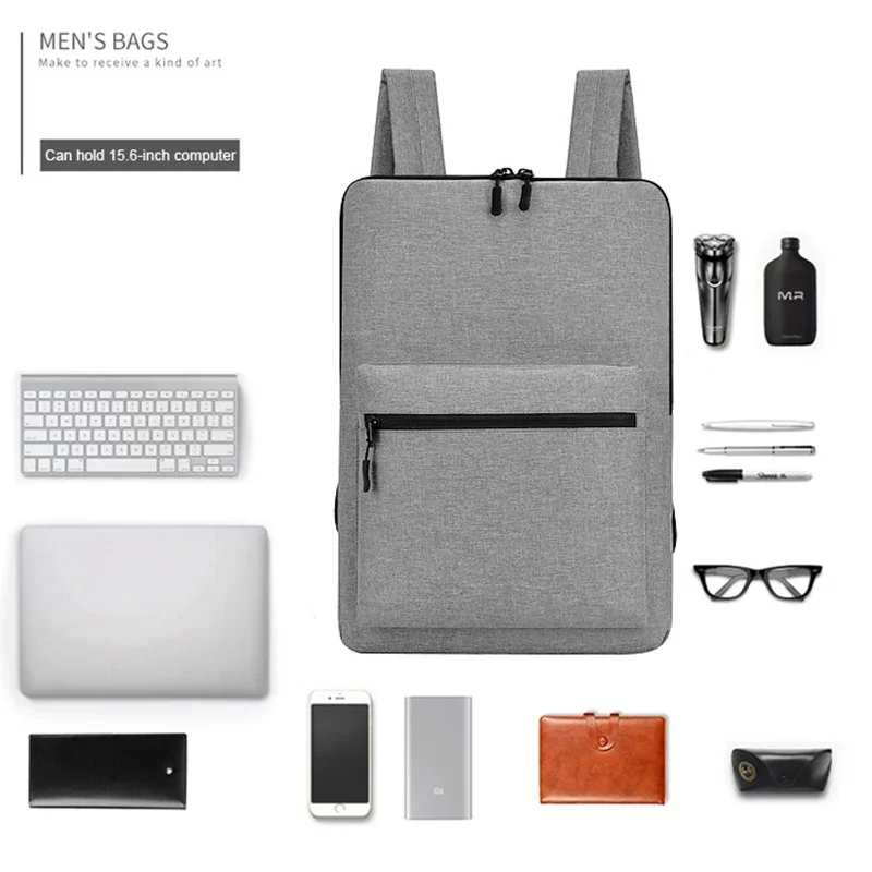 Ultra-Dunne Laptop Rugzak Voor 14 "15.6" Laptop Man Tas Multi-Use Vrouwen Werktas Waterdichte Dunne Computer Backbag