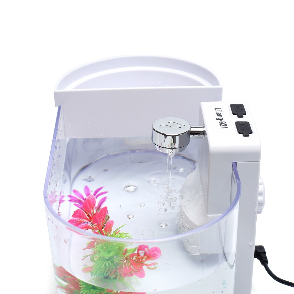 Multifunction Mini Fish Tank Led Desktop Aquarium Fish Tank Ecological Circulation Plastic Small Fish Tank