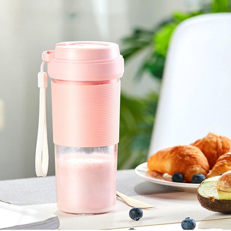 Fruktjuicer liten bärbar elektrisk juicekopp juicemaskin mini uppladdningsbar juicekopp