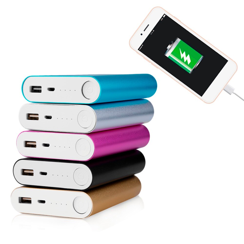 Powerbank 4*18650 batteriboks etui gjør-det-selv 10400 mah-sett universell usb eksternt backup-batteri medfølger ikke til xiaomi-telefoner