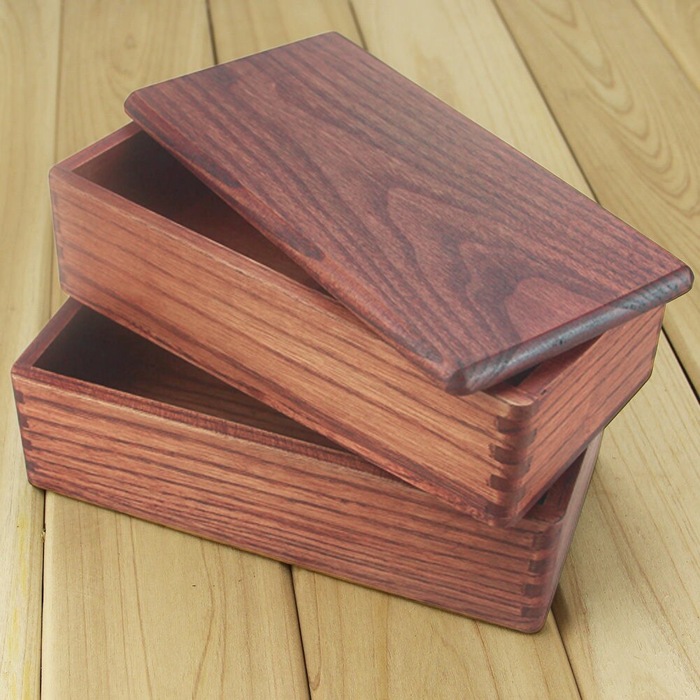 Wooden Lunch Box Japanese Bento Box Portable Eco-friendly Lunch Box For School Kids Office Worker