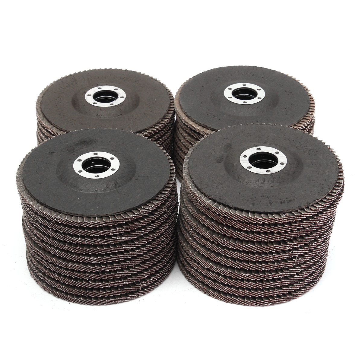 10 Teile/satz Streugut Aluminium Oxid Klappe Rabatt 5 "125mm 40/60/80/120 Schleifen schleifen Räder Für Allgemeine Metall Kohlenstoff stahl