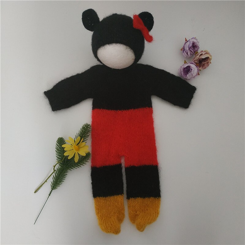 Neugeborenen Baby trittspielanzug fotografie requisiten, handgemachte Mohair Outfits fotografie requisiten