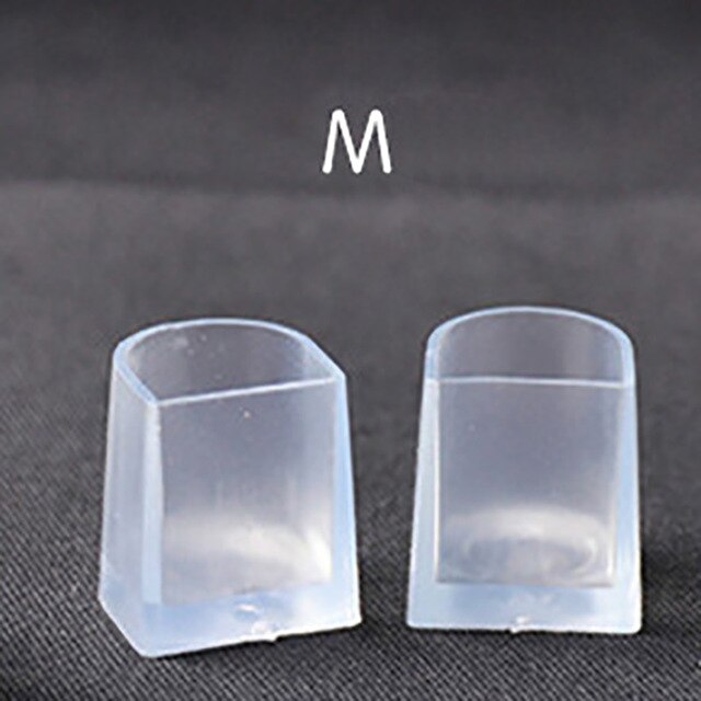 USHINE dos pares de fundas protectoras de tacón tacones de silicona antideslizantes para zapatos de boda zapatos de baile de salón América Latina: M-2 pairs