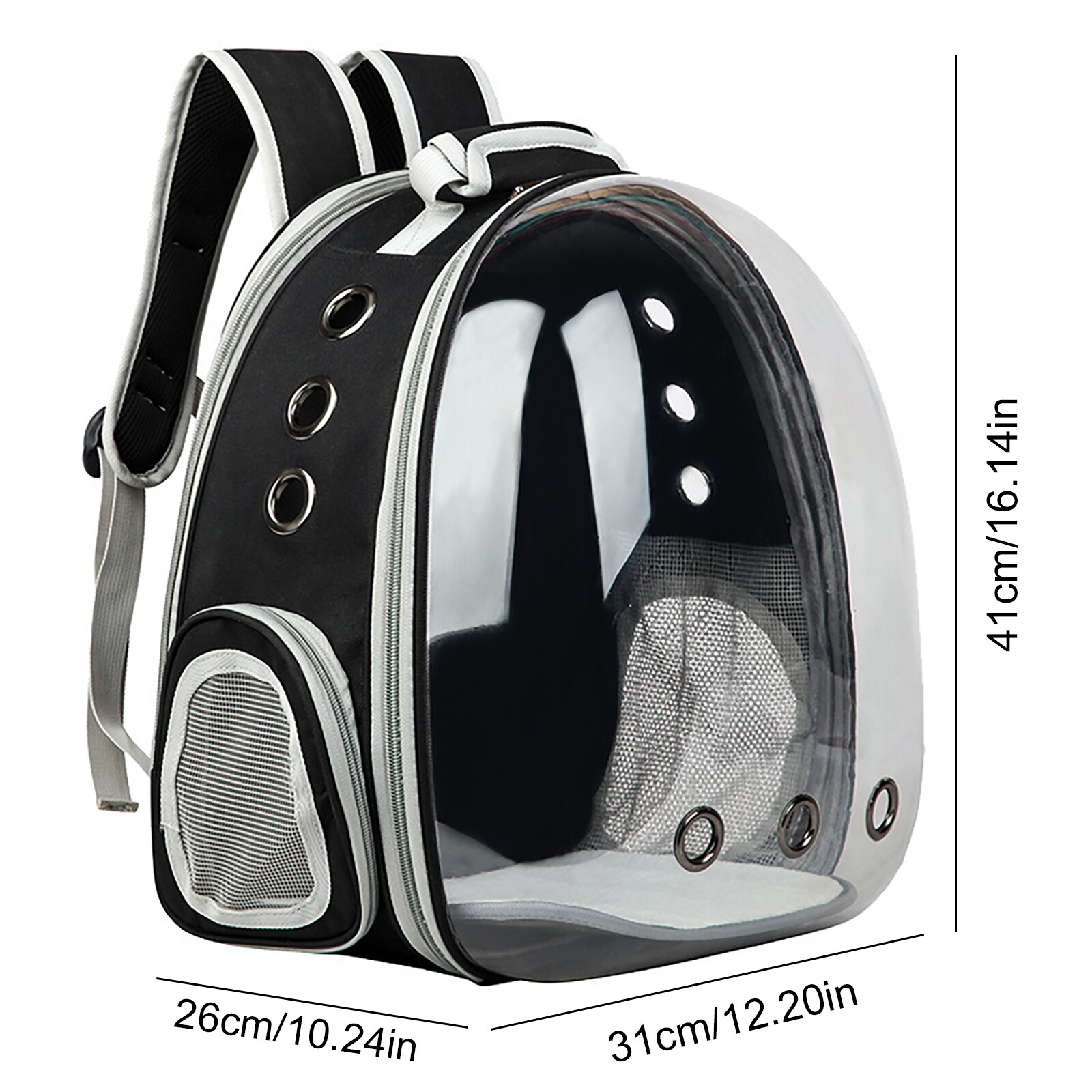 Pet Transport Bag Carrying For Cats Travel Carrier Bags Breathable Pet Space Capsule Cat Bubble Backpack Travel Space Capsule: A
