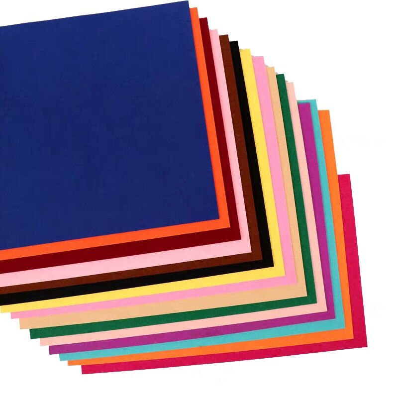 Tela de fieltro de costura no tejida para niños, paquete de tela de retales para álbum de recortes, manualidades de costura DIY, 20/40 piezas