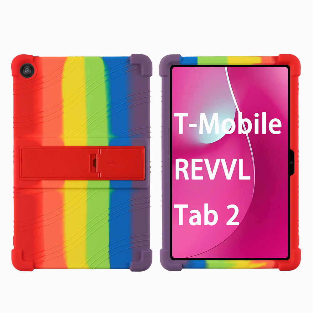 Für T-Handy, Mobiltelefon REVVL Tab 2 5G 2025 10,1 Zoll Tablette-Hülle, stoßfeste Silikon-Tablette-Abdeckung, leicht, kinderfreundlich: Farbig