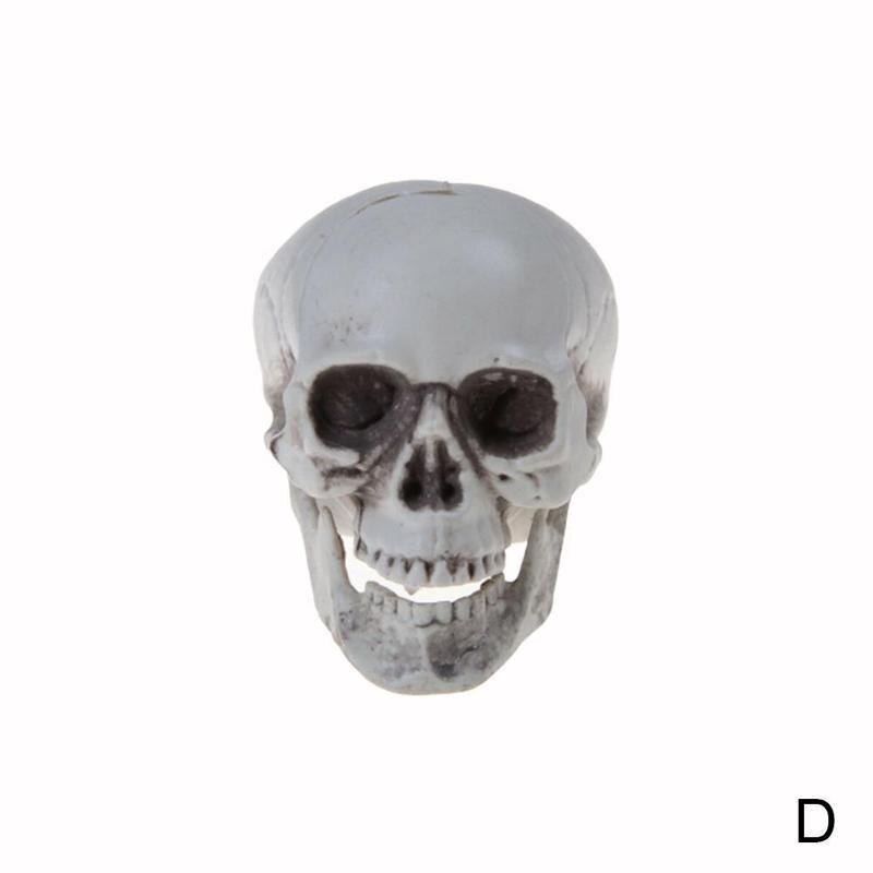 Statues Sculptures Halloween Decorations Artificial Plastic Bone Party Horror Skull Head Ornament Model Bar Skull Scary Ske L1R8: 5x6x8cm