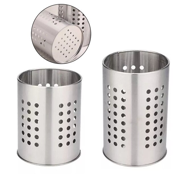 Stainless Steel Cutlery Holder Drainer Storage Spoon Chopsticks Organizer Rack Chopstick Holder Set Rack Organizer Racks: B