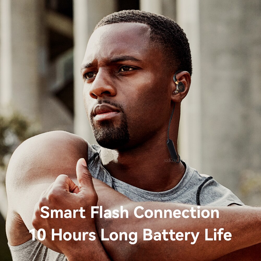 SZKOSTON-auriculares inalámbricos BX-02, cascos deportivos HiFi con Bluetooth, compatibles con micrófono, cancelación de ruido, graves, 5,0