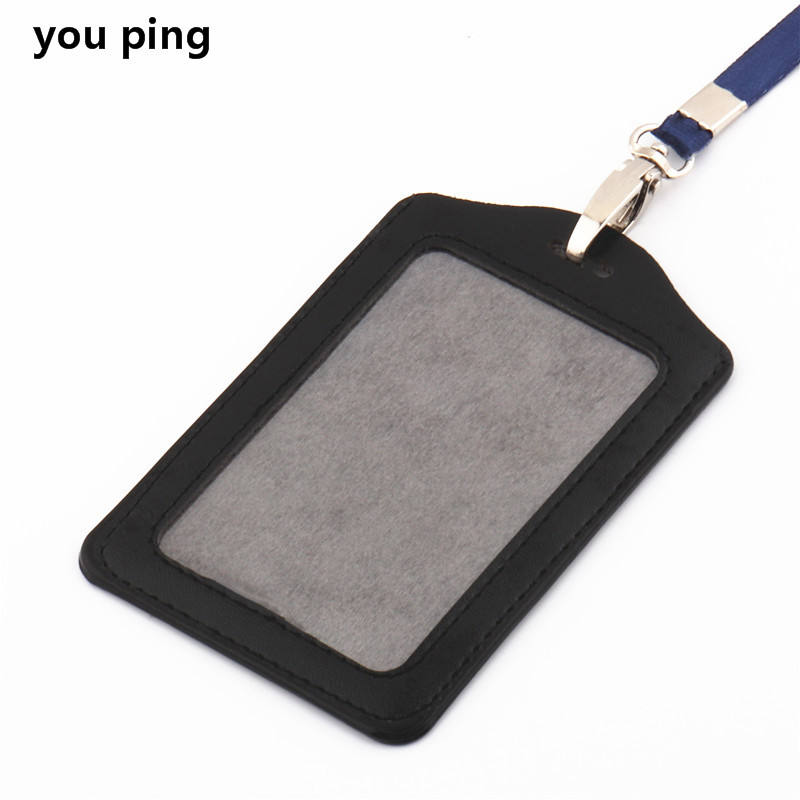 11 Colour PU Card Cover Bus Card Badge Lanyard Business Credit Cards Bank ID Card school supplies: Army Green