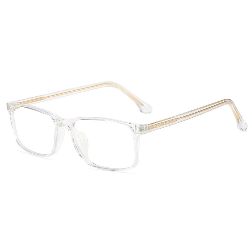 Computer Glasses Frame Anti Blue Light Blocking Filter Reduces Eye Strain Clear Lens Regular Game Goggles Optical Eyewear: clear frame
