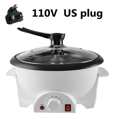 Cukyi elektrisk kaffebønnerister popcornfremstillingsmaskine med non-stick belægning timer temp justerbart bageværktøj 220-240v eu: Model  b 110v