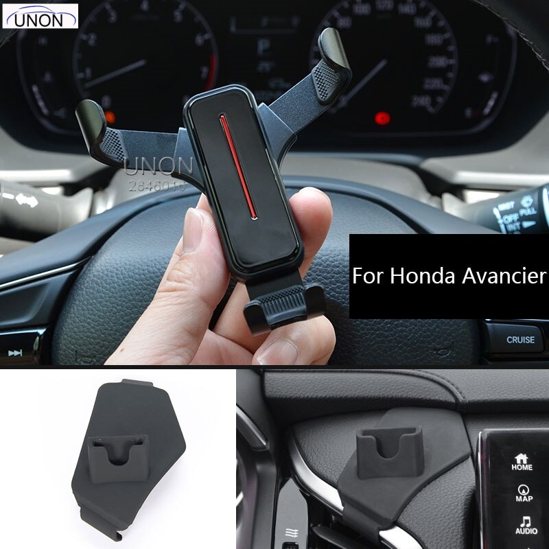 For Honda Accord Civic Crv Breeze Avancier Odyssey Fit Mobile Phone Vehicle Mounts: Avancier black 2pcs