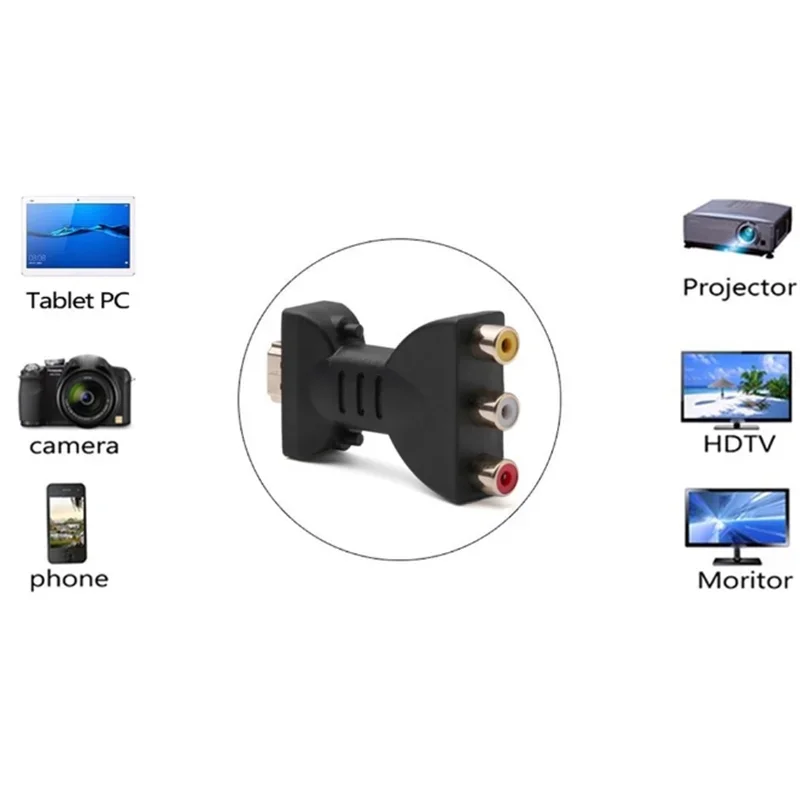 HDMI NAAR AV Rood Wit Geel HDMI Naar AV Converter HDMITo Av 3RCA Conversiekabel Adapter