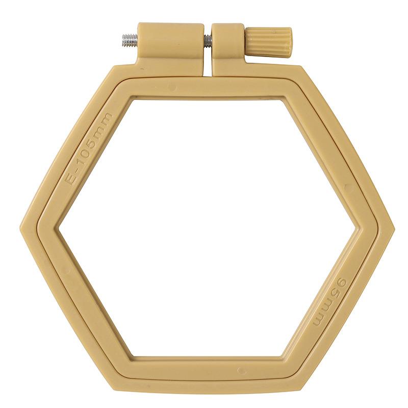 Herramienta de costura, conjunto de marco de aros de bordado de Color madera ovalado redondo, anillos de aro de bordado de plástico para manualidades con aguja de punto de cruz DIY: Verde fluorescente