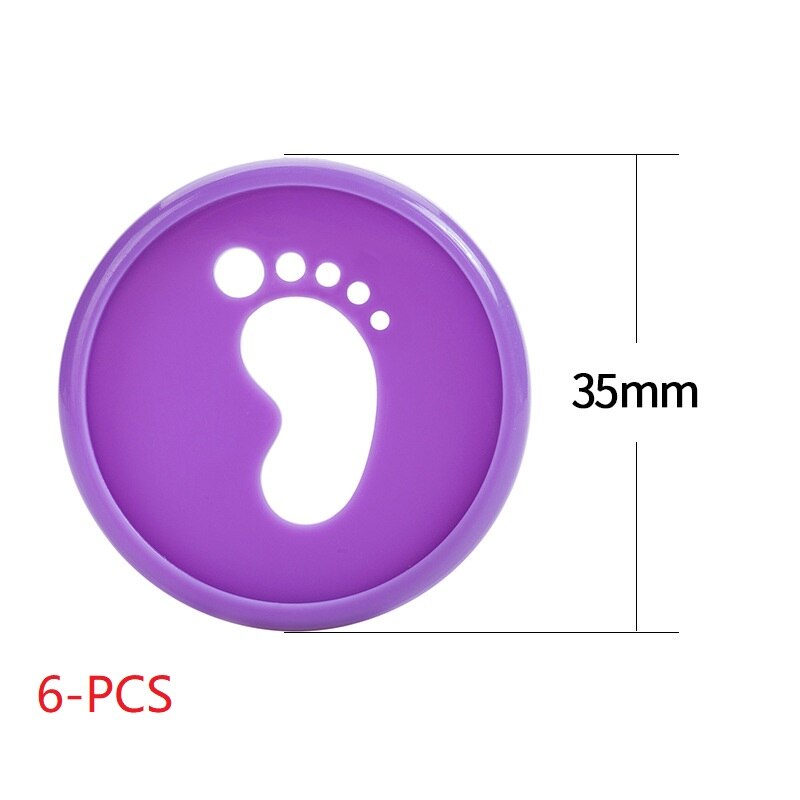 Hebilla de encuadernación de hojas sueltas para libreta, discos de hongo púrpura de 35MM, encuadernación de disco de anillas para Notebook, accesorios de oficina: PURPLE-35MM-6PCS