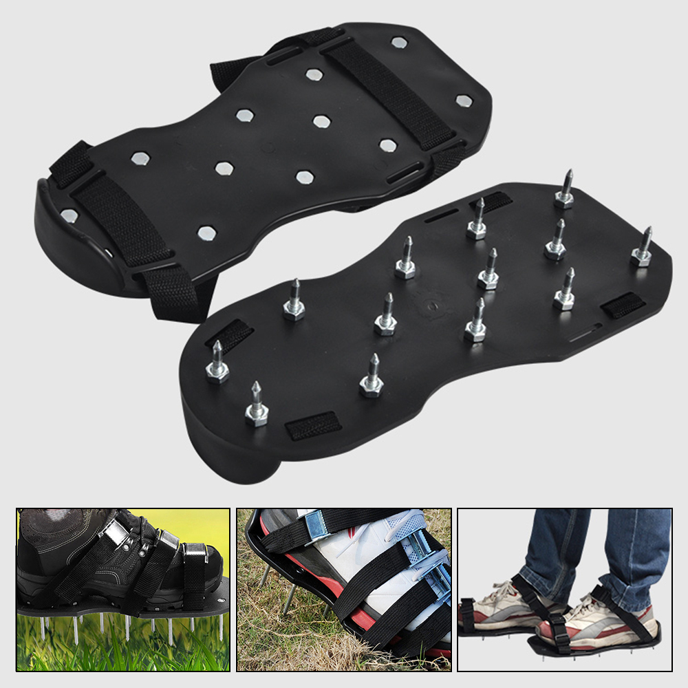 Loose Soil Shoes Grass Spiked Gardening Walking Revitalizing Lawn Aerator Sandals Nail Shoes Scarifier Nail Cultivator Yard Tool