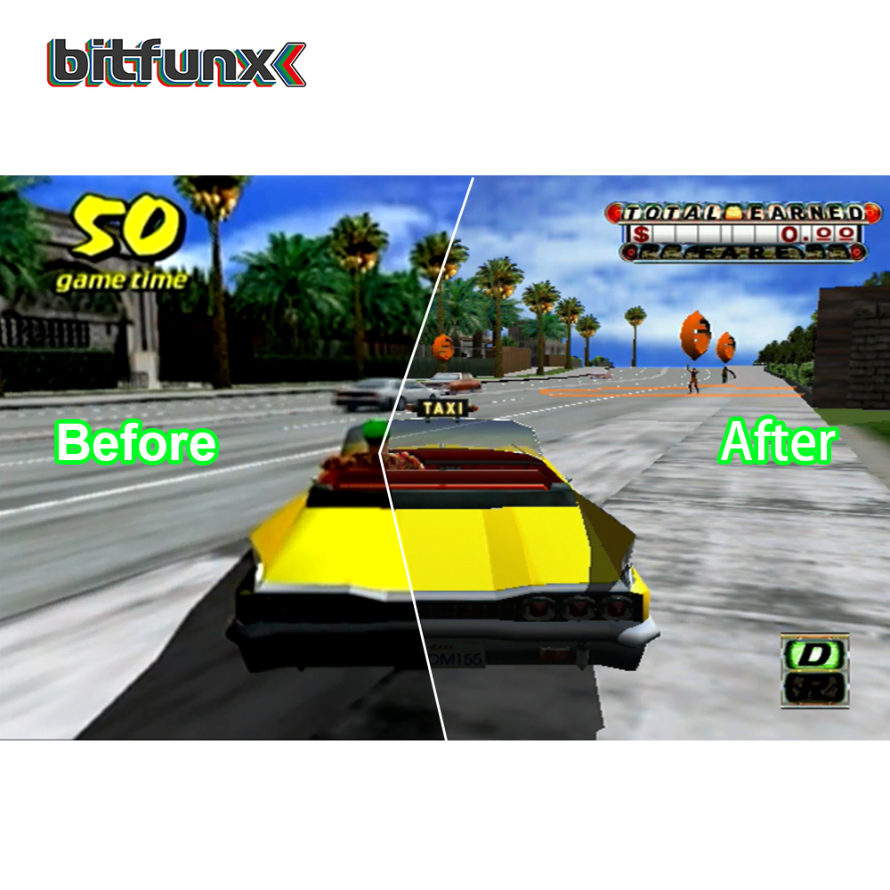 Bitfunx-adaptador para sega dreamcast, adaptador compatível com hdmi, suporte a modos de exibição, ntsc 480i, 480p, pal 576i