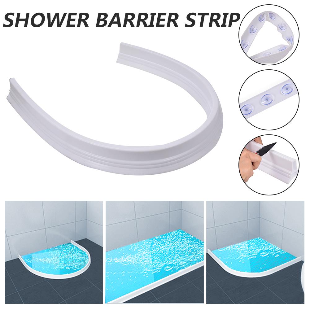 Dusjbarriere vannstopper med sugekopper ingen installasjon ingen lim fleksibel og gjenbrukbar dusj caddy banho de verniz