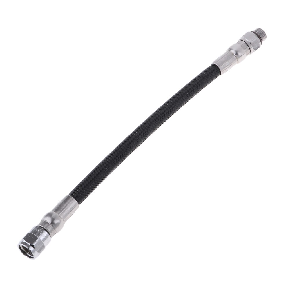 Manguera de alta presión HP de buceo negro Premium para manómetro, SPG, 1ª etapa: 22.5cm 