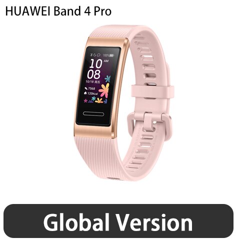 Huawei banda 4 pro gps banda inteligente metal quadro cor touchscreen oxigênio no sangue nadar sensor de freqüência cardíaca pulseira sono