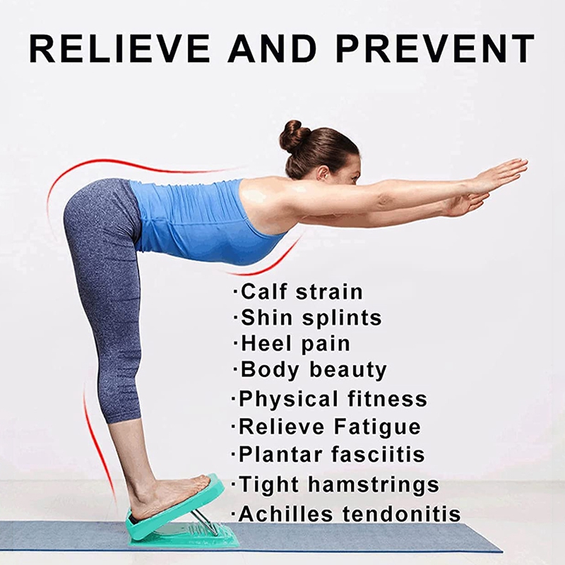 Tilt Board Portable Slant Board Adjustable Slant By 9 Levels for Hamstring Achilles Leg Calves Muscle Exerciser