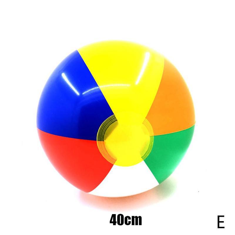 15/23/30/36/40cm lato na zewnątrz nadmuchiwana piłka plażowa kolorowa piłka robić zabawy w wodzie zabawki lato pływanie piłka dmuchana zabawki wodne: 40cm (E)